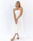 Arcan Shirred Detail Midi Dress