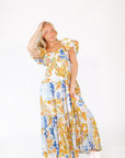 Misa Patchwork Maxi Dress