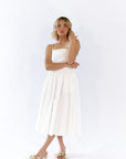 Arcan Shirred Detail Midi Dress