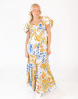 Misa Patchwork Maxi Dress