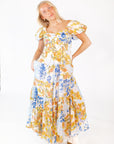 Misa Patchwork Maxi Dress