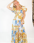 Misa Patchwork Maxi Dress