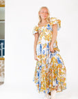 Misa Patchwork Maxi Dress