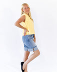Kathy Cuffed Denim Shorts