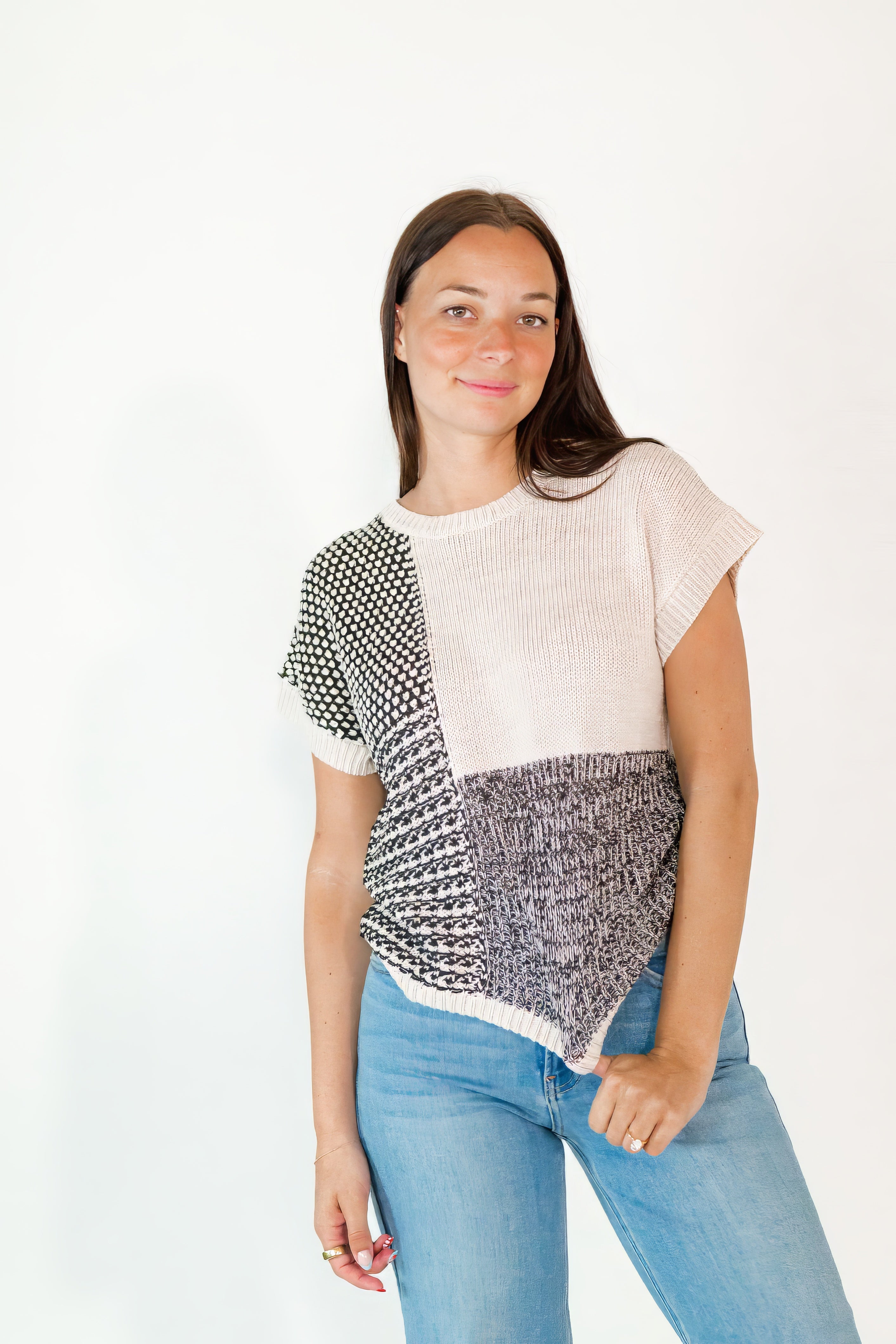 Lyla Colorblock Top – Twirl Boutique