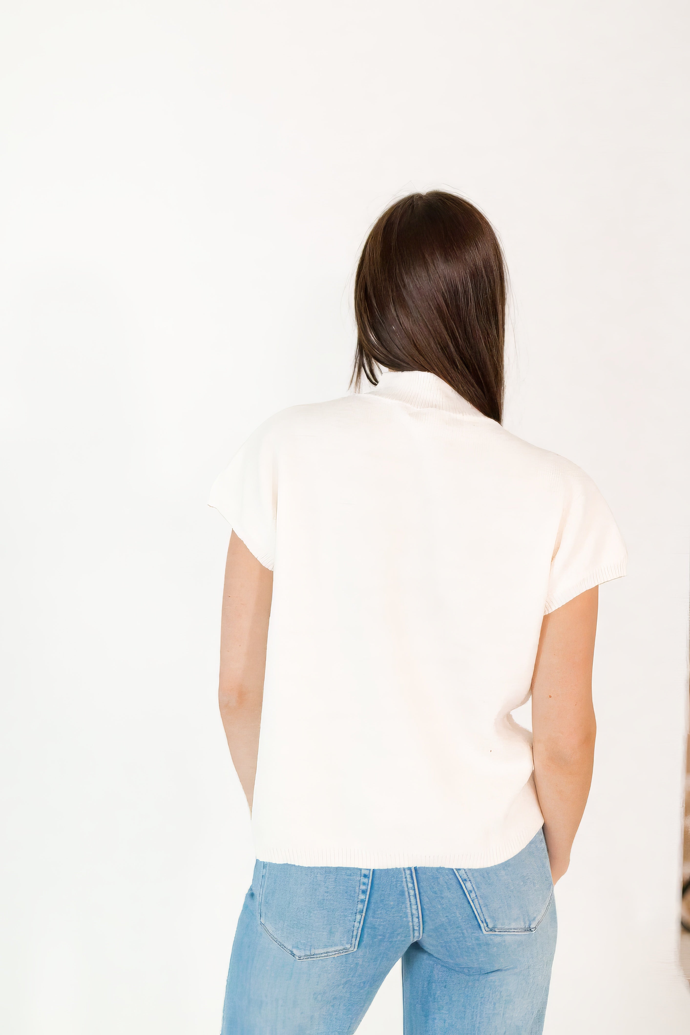 Mitsy Floral Knit Top · Cream
