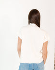 Mitsy Floral Knit Top · Cream