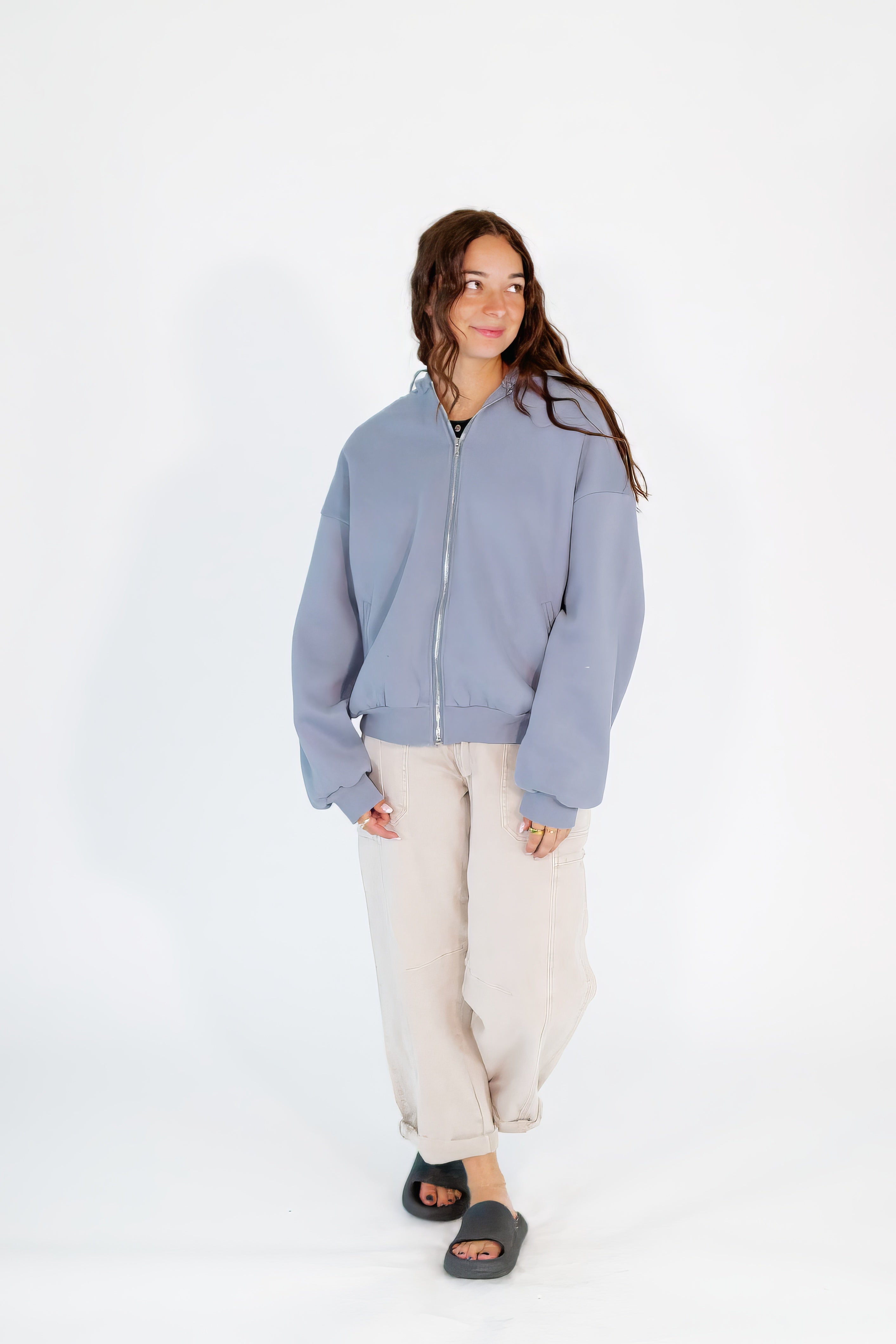 Lila Oversized Hoodie