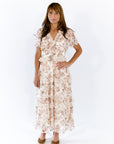Eli Tiered Ruffle Midi Dress · Cream