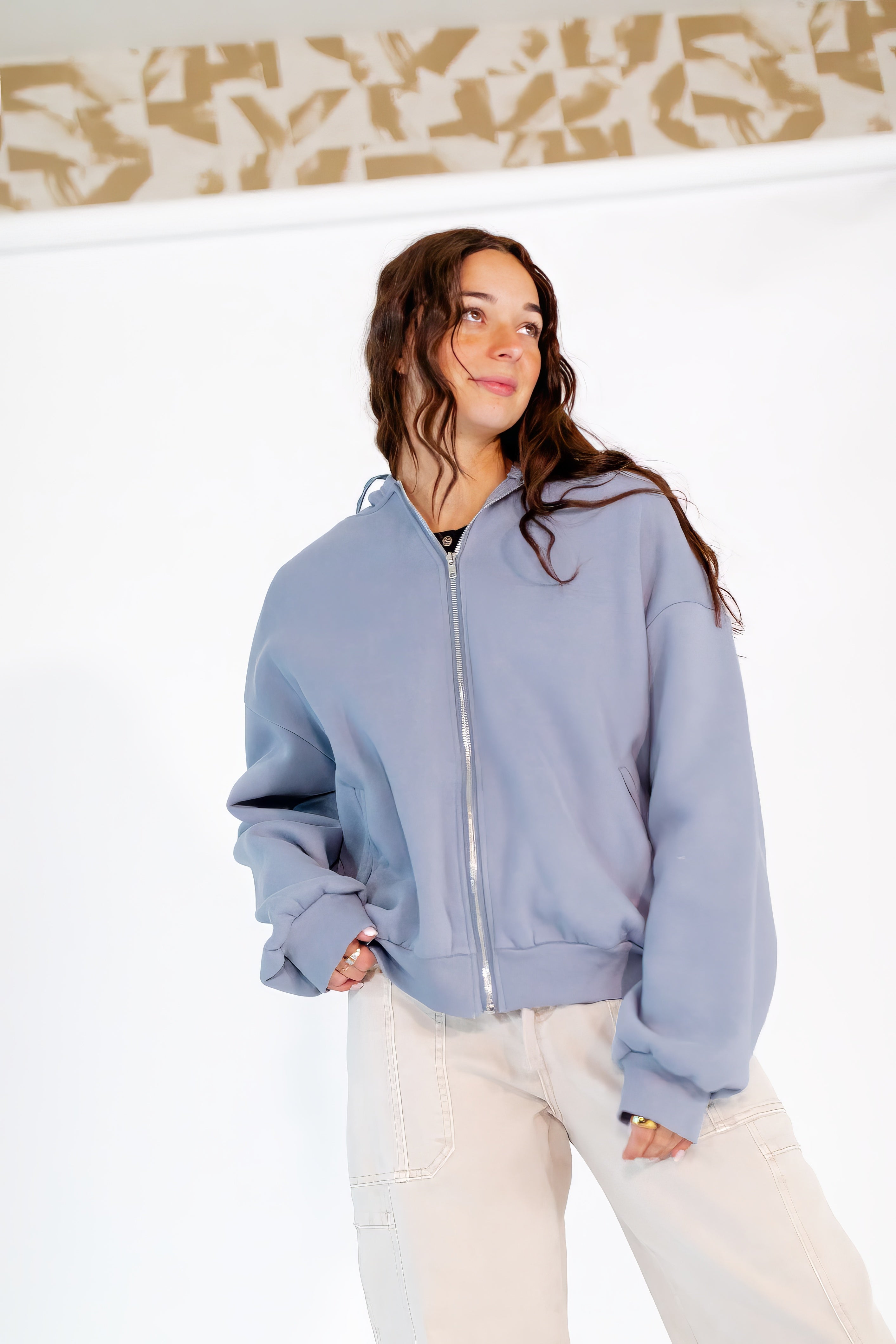 Lila Oversized Hoodie