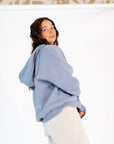 Lila Oversized Hoodie