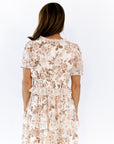 Eli Tiered Ruffle Midi Dress · Cream