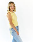 Kit Ruched Side Tank · Butter