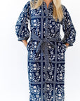 Ariel Mosaic Print Shirt Dress