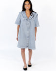Silvia Collared Denim Dress
