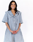 Silvia Collared Denim Dress