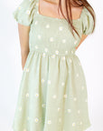 Lili Embroidered Daisy Dress