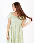 Lili Embroidered Daisy Dress