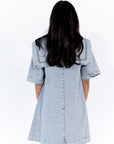 Silvia Collared Denim Dress