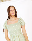 Lili Embroidered Daisy Dress