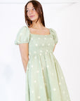Lili Embroidered Daisy Dress