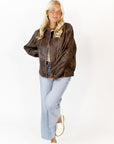 Allegra Zip-Up Bomber Jacket
