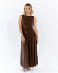 Kai Gathered Bodice Maxi Dress