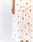 Nappa Embroidered Tiered Dress