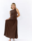 Kai Gathered Bodice Maxi Dress