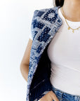 Alma Bandana Print Quilted Vest