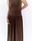 Kai Gathered Bodice Maxi Dress