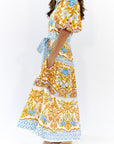 Louie Printed Midi Dress
