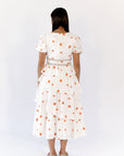 Nappa Embroidered Tiered Dress