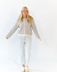 Ayo Striped Cardigan · Cream