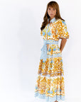 Louie Printed Midi Dress