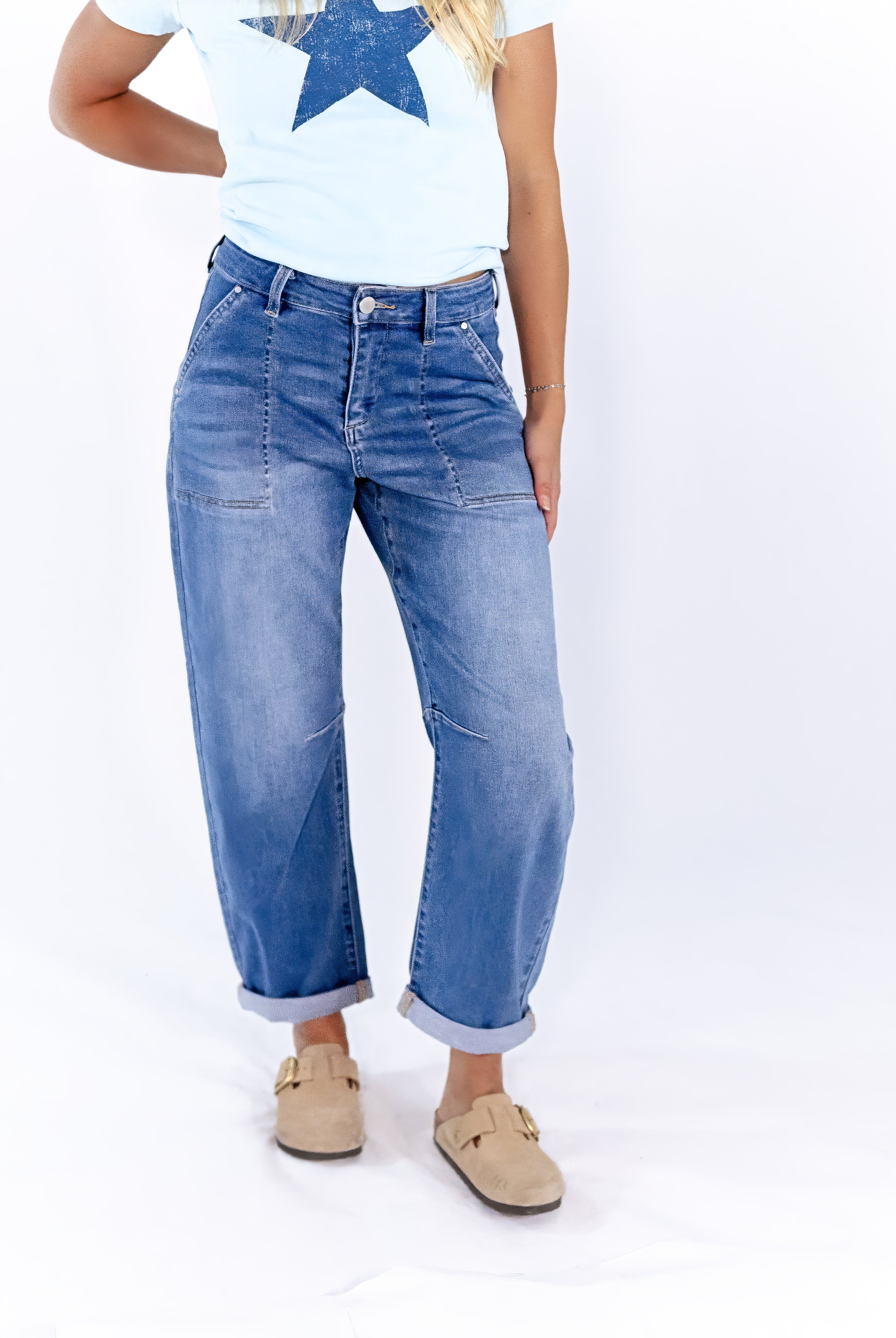 Jensen Barrel Jeans – Twirl Boutique