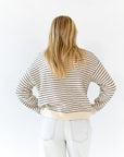 Ayo Striped Cardigan · Cream