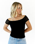 Blondie Lace Off-Shoulder Top