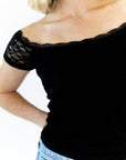 Blondie Lace Off-Shoulder Top
