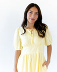 Lucia Tie Detail Midi Dress