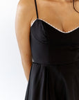 Falke Lace Trim Mini Dress