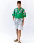 Greenery Embroidered Top