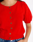 Willa Button Up Top