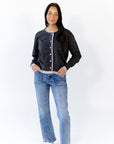 Laney Contrast Seam Cardigan