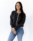 Laney Contrast Seam Cardigan