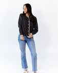 Laney Contrast Seam Cardigan