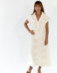 Castile Textured Cream Dress