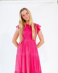 Alina Smocked Midi Dress
