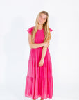 Alina Smocked Midi Dress