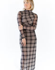Dawn Plaid Mesh Dess